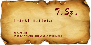 Trinkl Szilvia névjegykártya