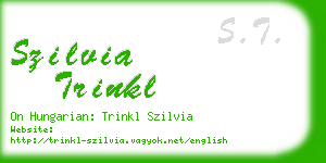 szilvia trinkl business card